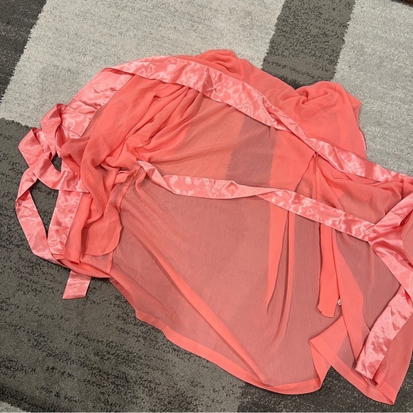 Victoria's Secret Vintage Gold Label Pink Short Robe OS - Picture 14 of 14